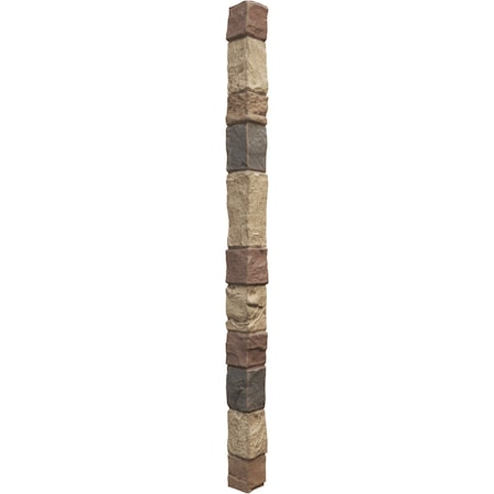Ekena Millwork 3"W x 3"D x 48"H Universal Outside Corner for StoneWall Faux Stone Siding Panels, Colfax PNUOC03X48CO